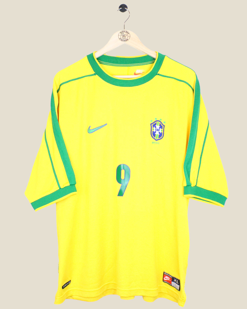 BRAZIL 1998 RONALDO HOME (XL) NIKE