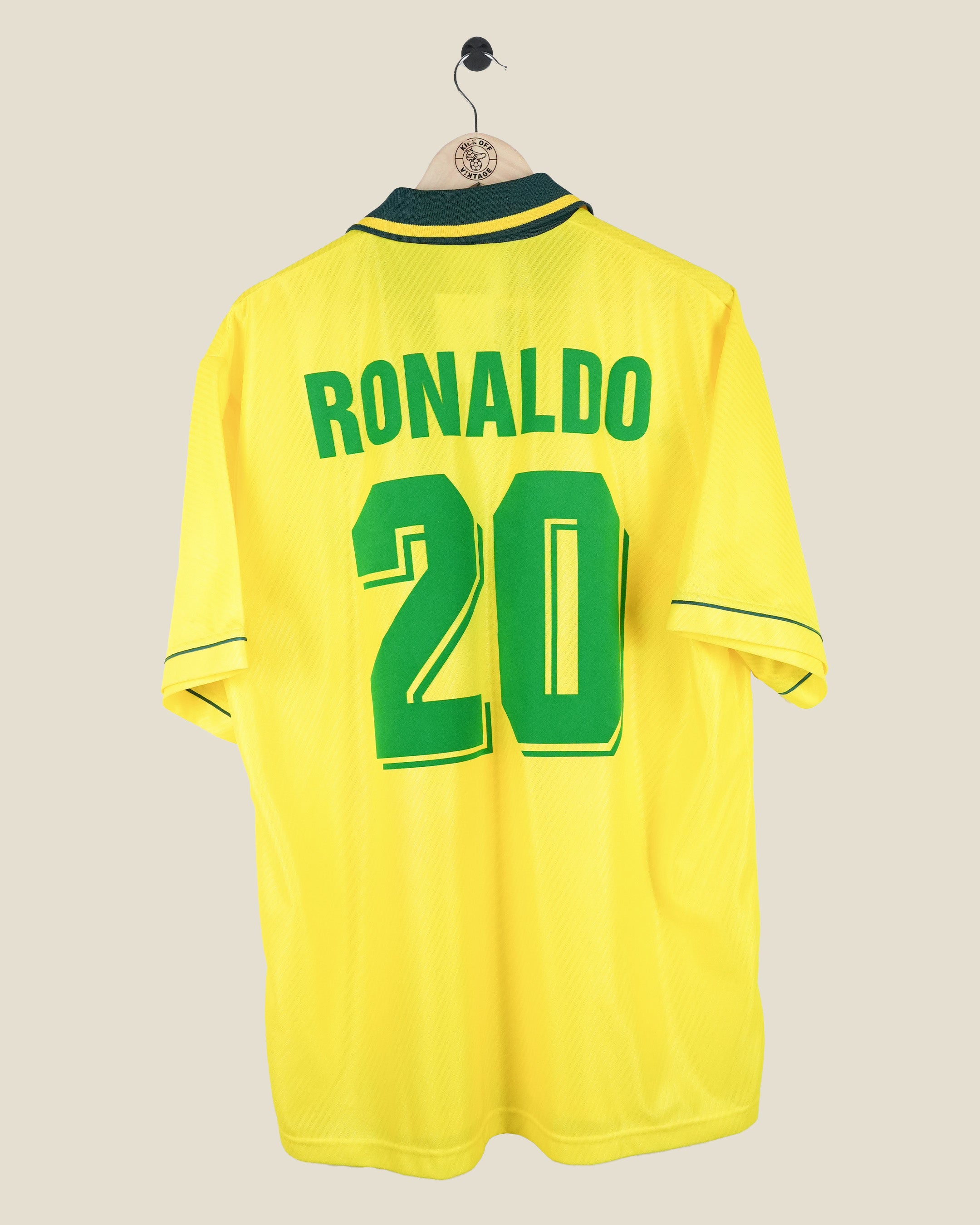BRAZIL 1994 RONALDO HOME SHIRT (XL) UMBRO