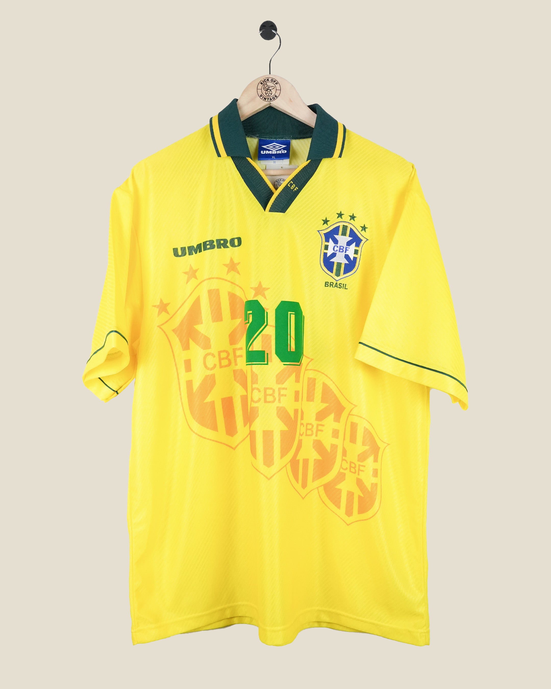 BRAZIL 1994 RONALDO HOME SHIRT (XL) UMBRO