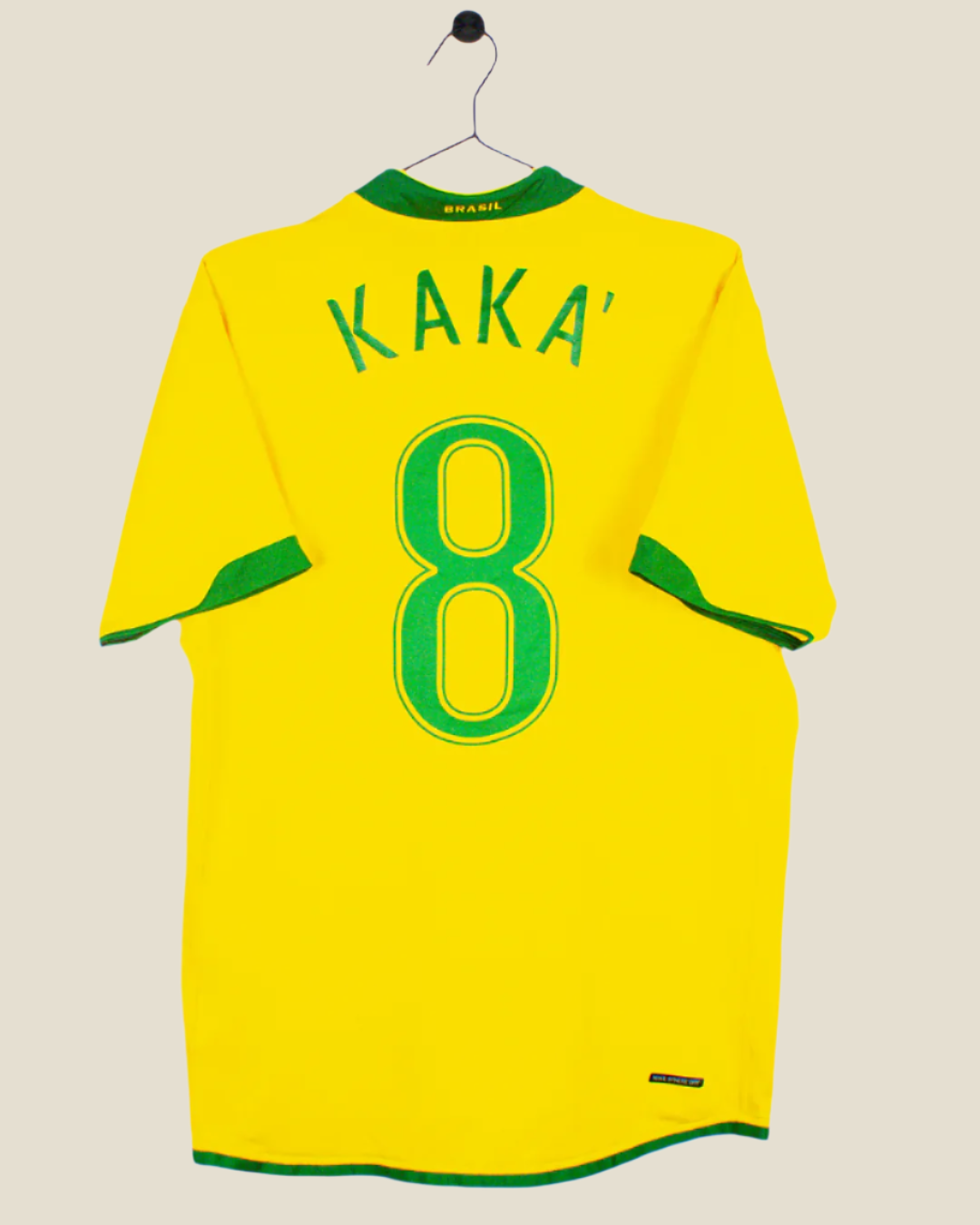 BRAZIL 2006 KAKA #8 HOME SHIRT (L) NIKE