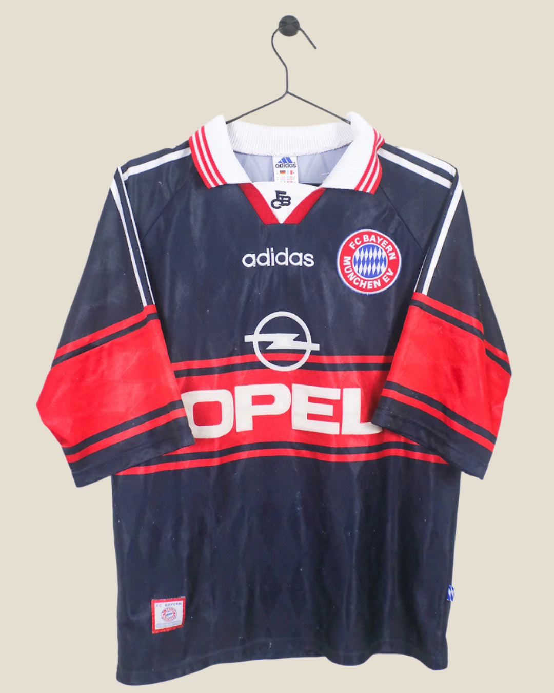 BAYERN MUNICH 1997/99 HOME SHIRT (M) ADIDAS