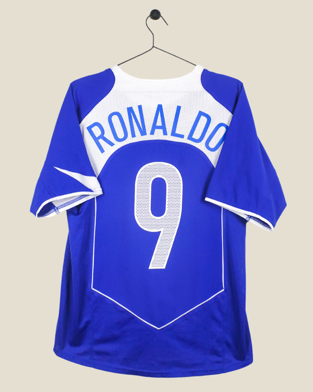 BRASIL 2004 RONALDO #9 AWAY SHIRT (M) NIKE