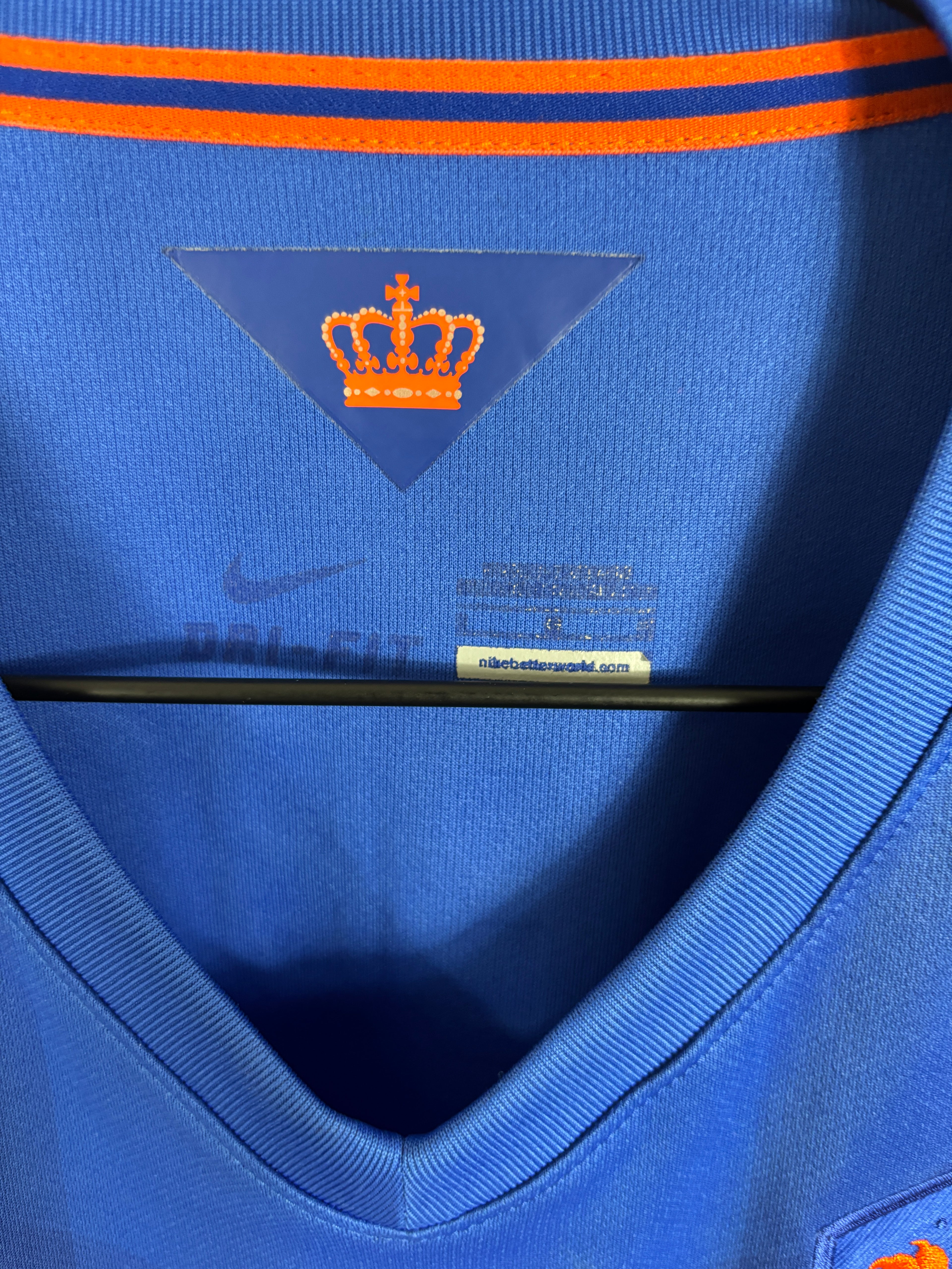 NETHERLANDS 2014 ROBBEN #11 AWAY SHIRT + SHORTS (L) NIKE