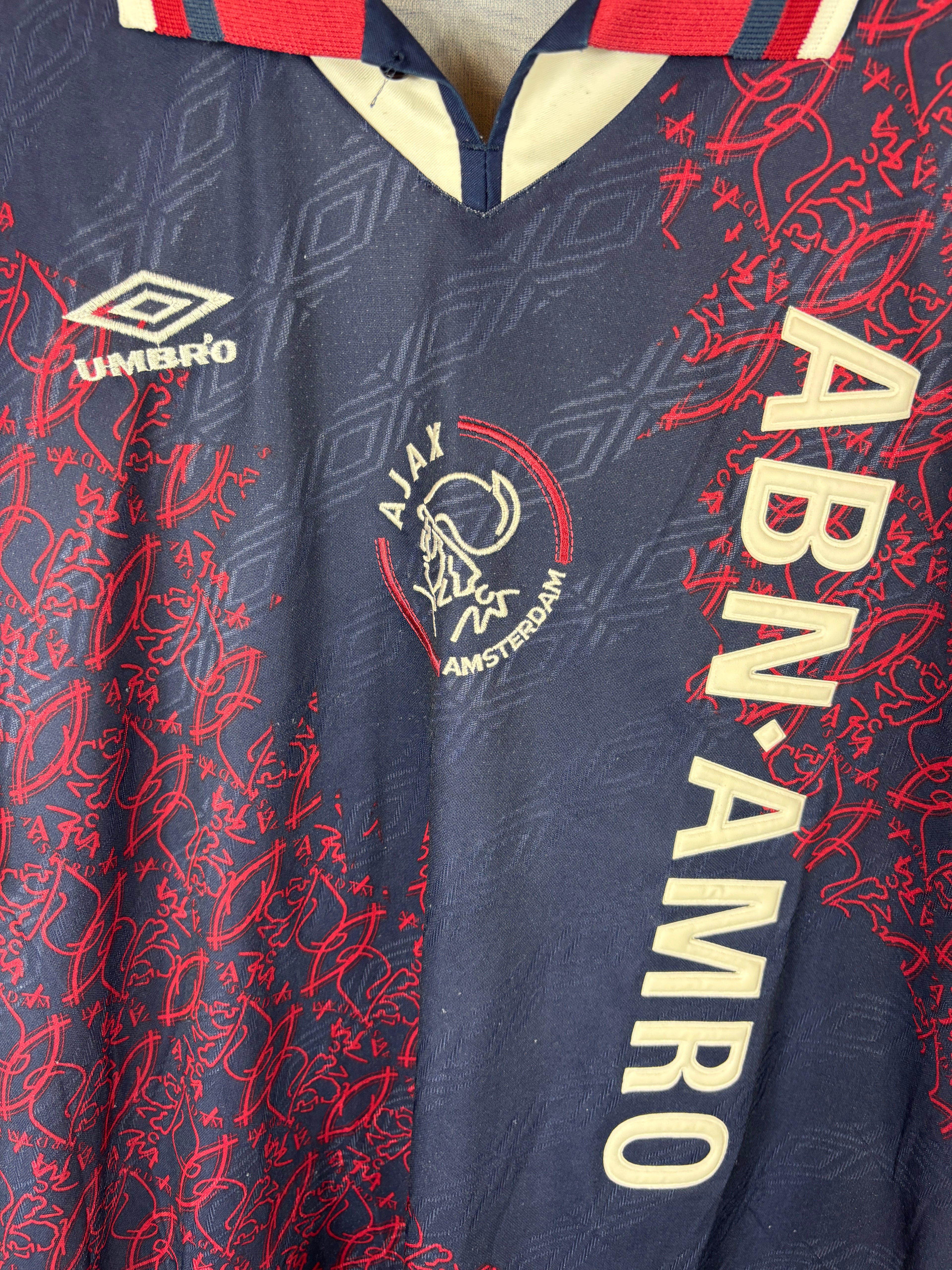 AJAX 1994/95 AWAY SHIRT (XL) UMBRO
