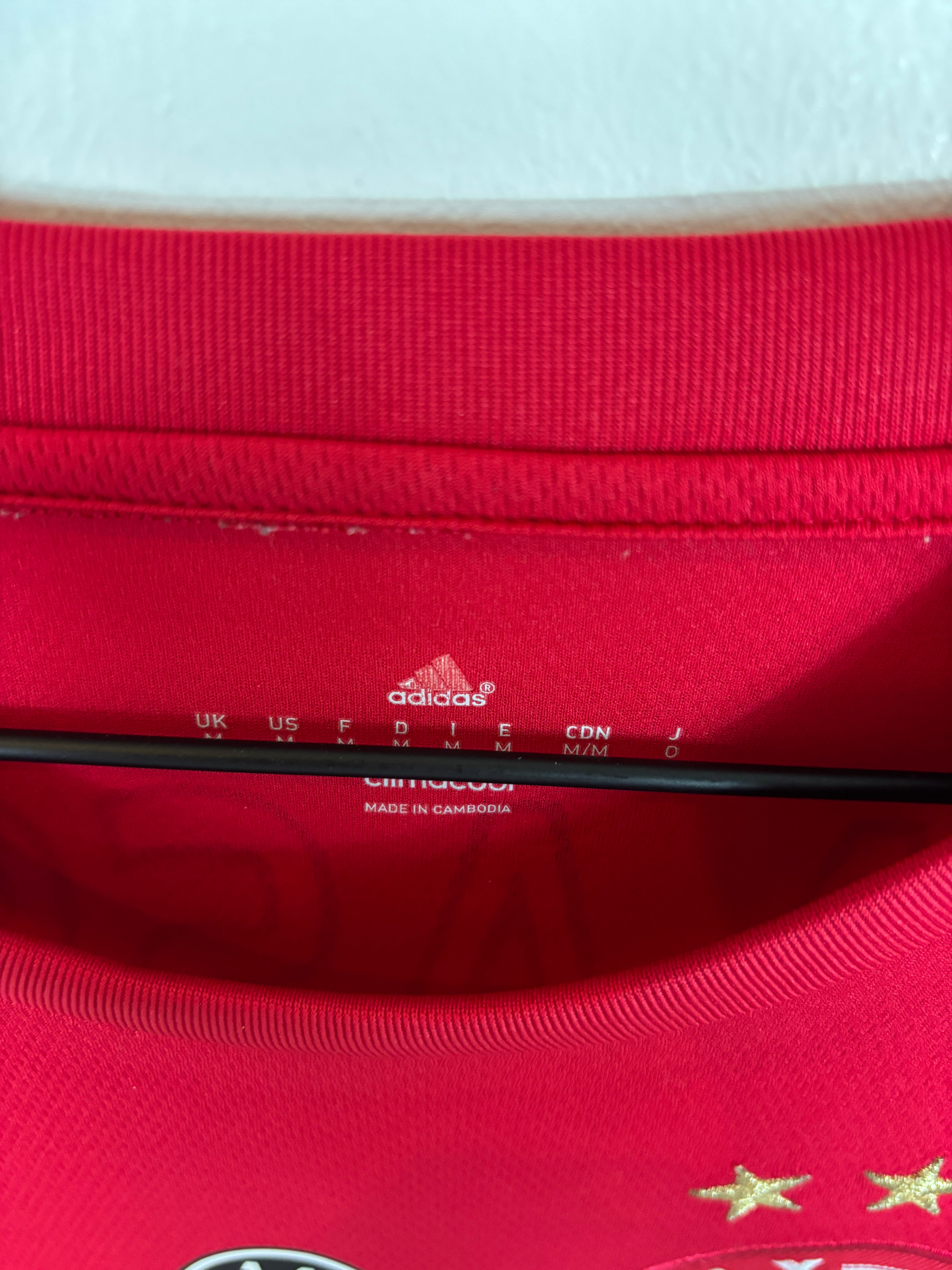 AJAX 2015/16 KLAASEN #10 CRUIJFF TRIBUTE HOME SHIRT (M) ADIDAS