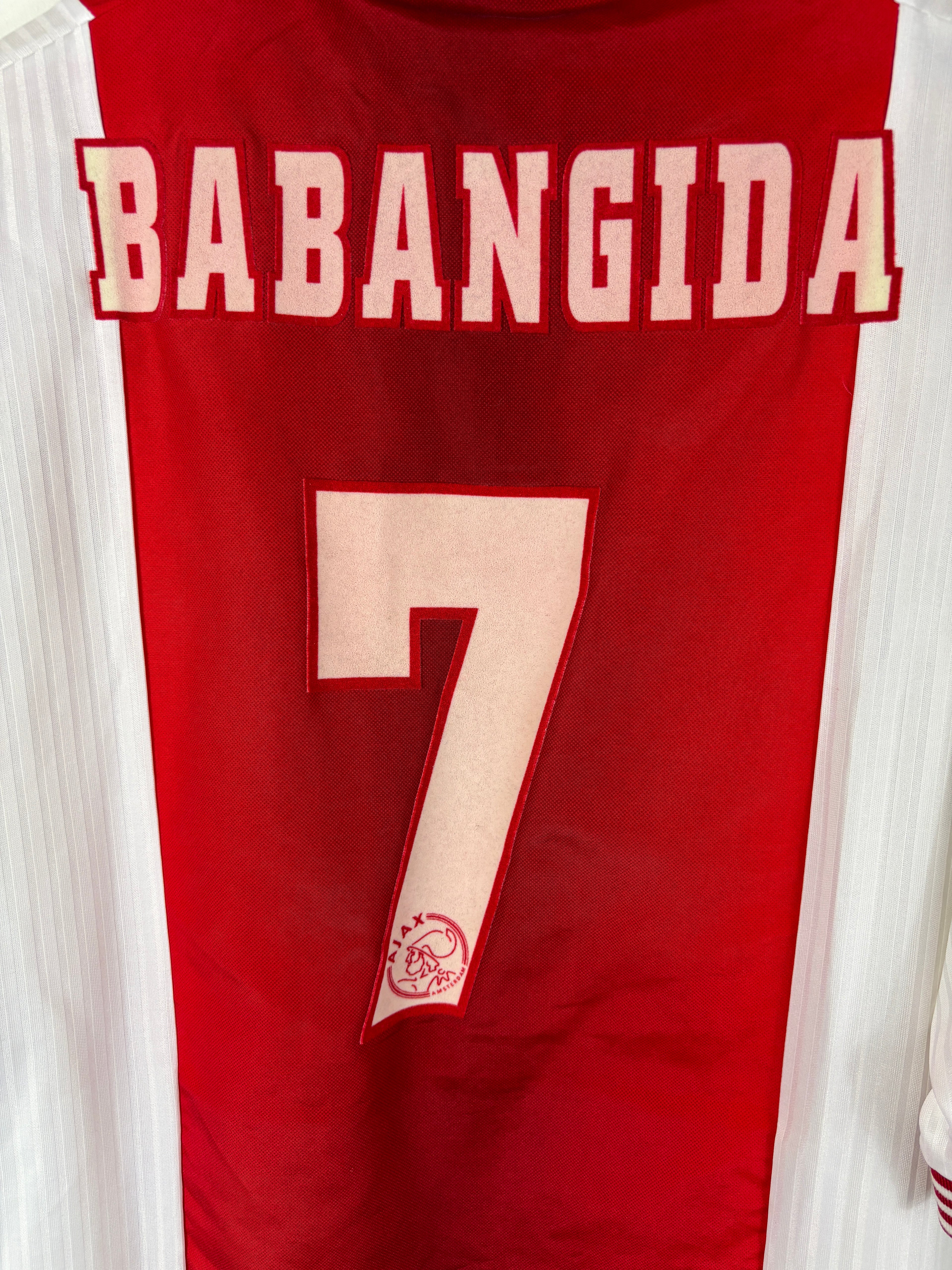 AJAX 1997/98 BABANGIDA #7 HOME SHIRT (XXL) UMBRO