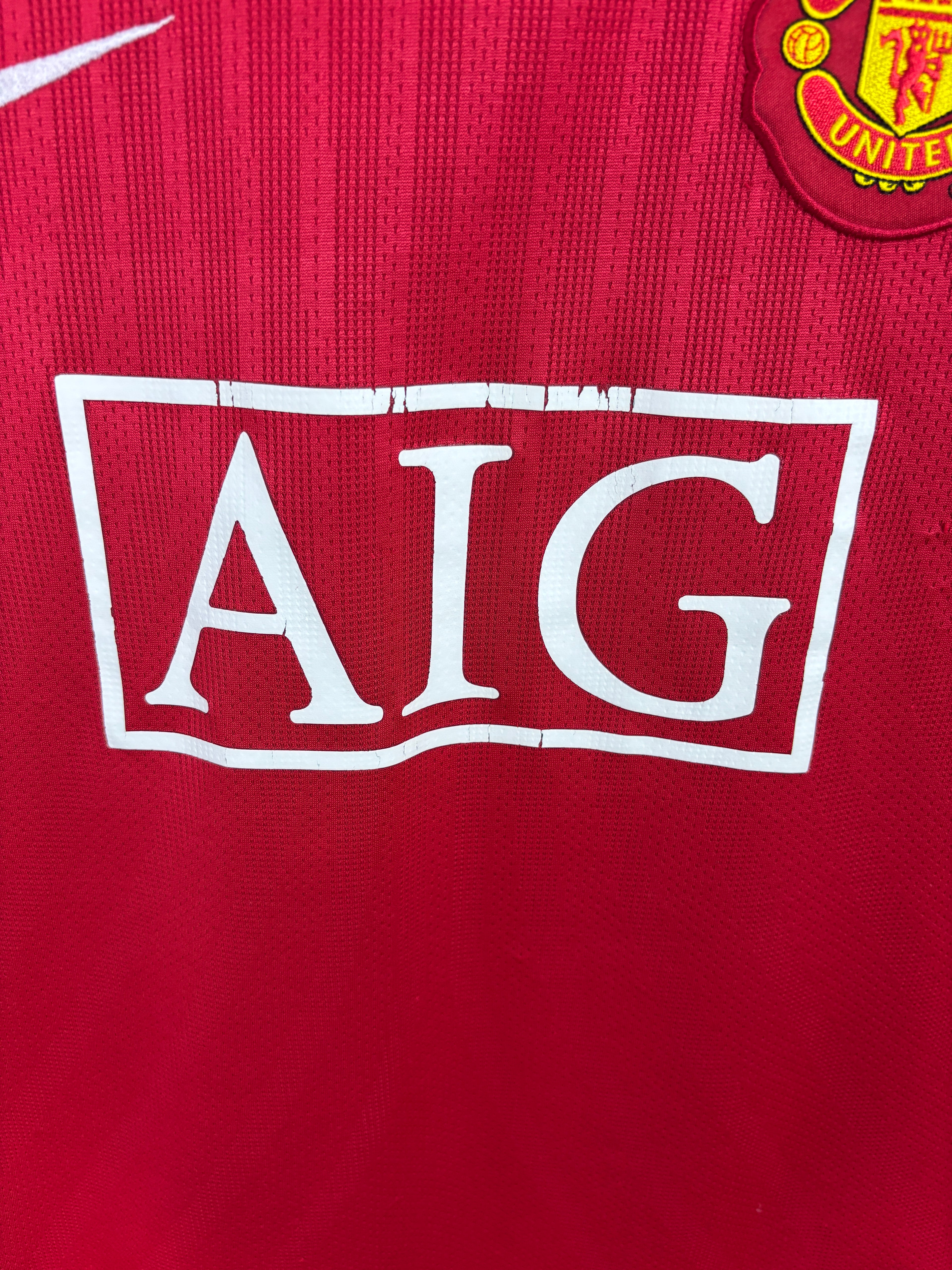 MANCHESTER UNITED 2007/08 SCHOLES HOME (M) NIKE