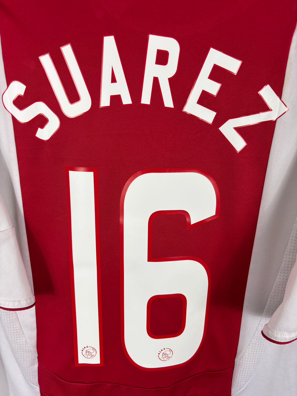AJAX 2007/08 SUAREZ #16 HOME SHIRT (XL) ADIDAS