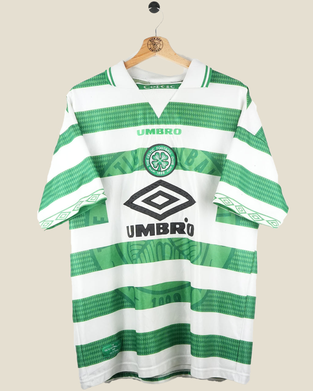 CELTIC 1997/99 HOME SHIRT (L) UMBRO