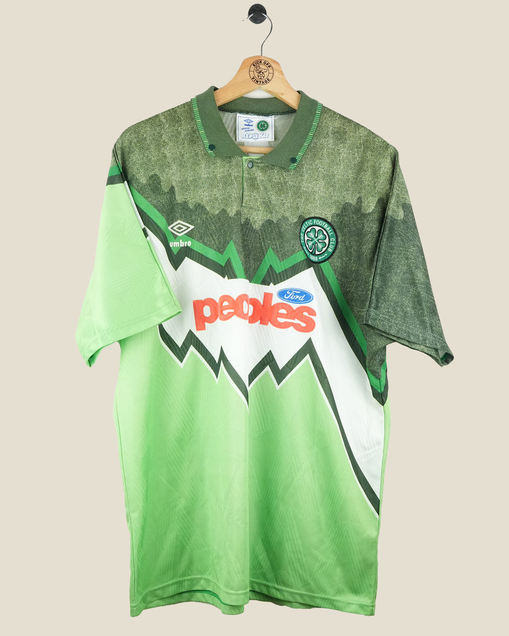 CELTIC 1991/92 AWAY SHIRT (XL) UMBRO