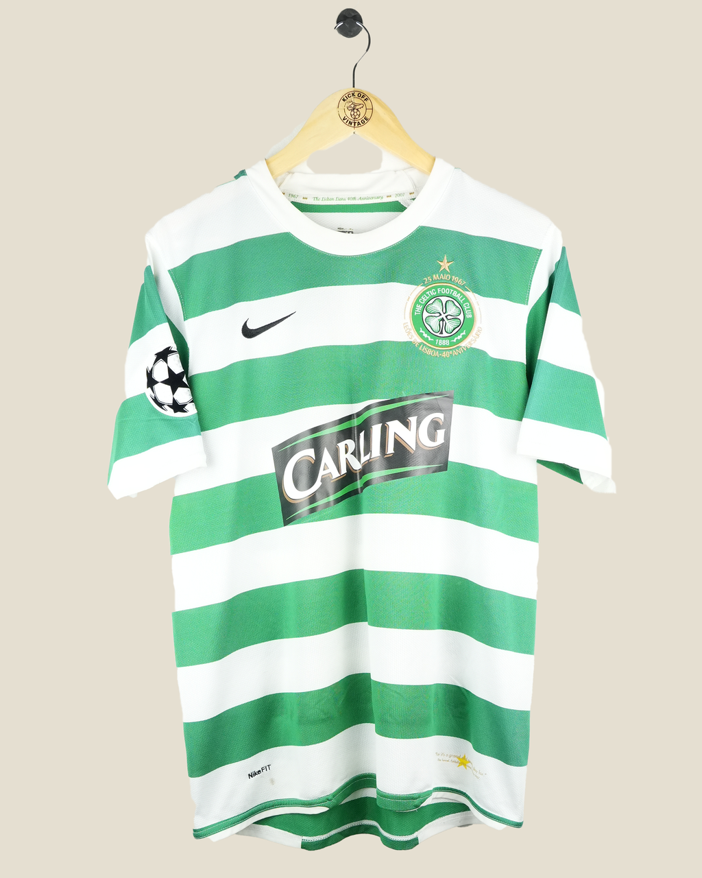 CELTIC 2007/08 NAKAMURA HOME UCL SHIRT (M) NIKE