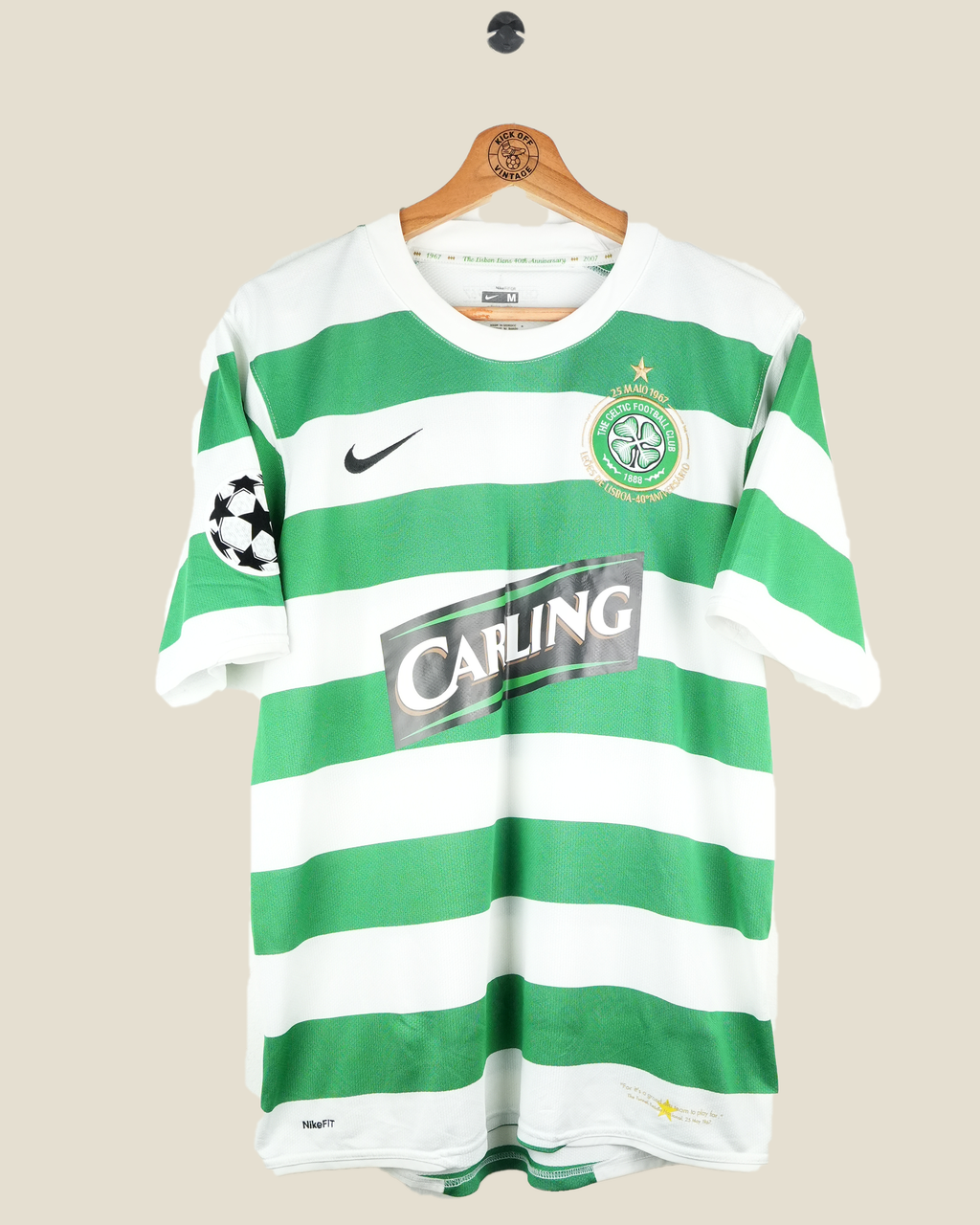 CELTIC 2007/08 NAKAMURA HOME UCL SHIRT (M) NIKE