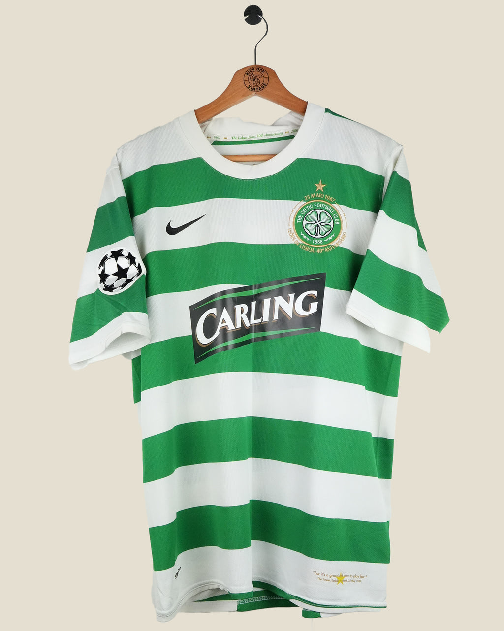CELTIC 2007/08 NAKAMURA HOME UCL SHIRT (M) NIKE