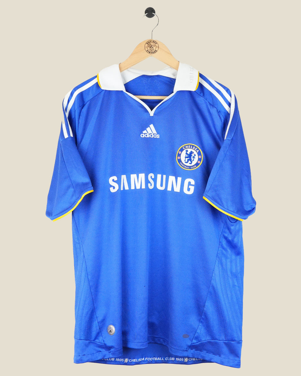 CHELSEA 2008/09 DECO HOME SHIRT (L) ADIDAS