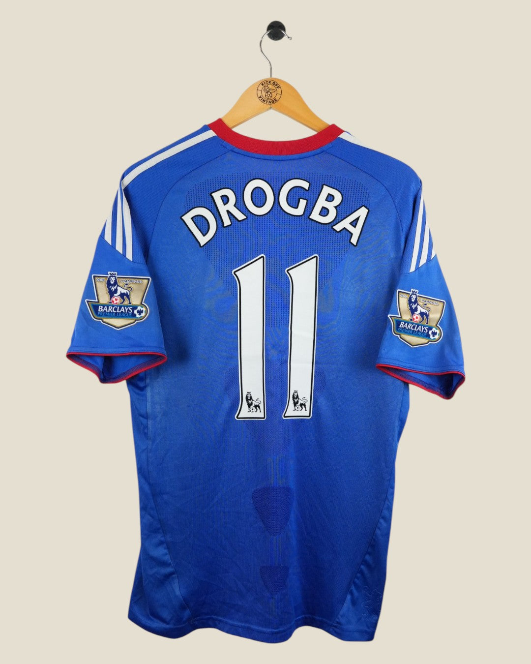 CHELSEA 2010/11 DROGBA HOME SHIRT (L) ADIDAS