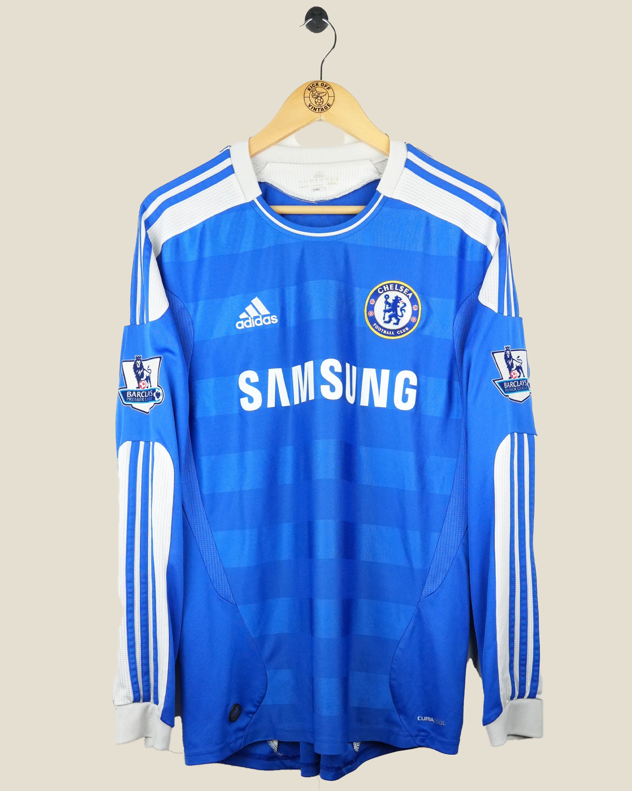 CHELSEA 2011/12 DROGBA HOME L/S SHIRT (L) ADIDAS