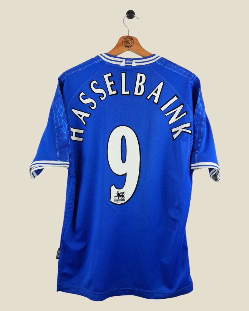 CHELSEA 1999/01 HASSELBAINK HOME SHIRT (L) UMBRO