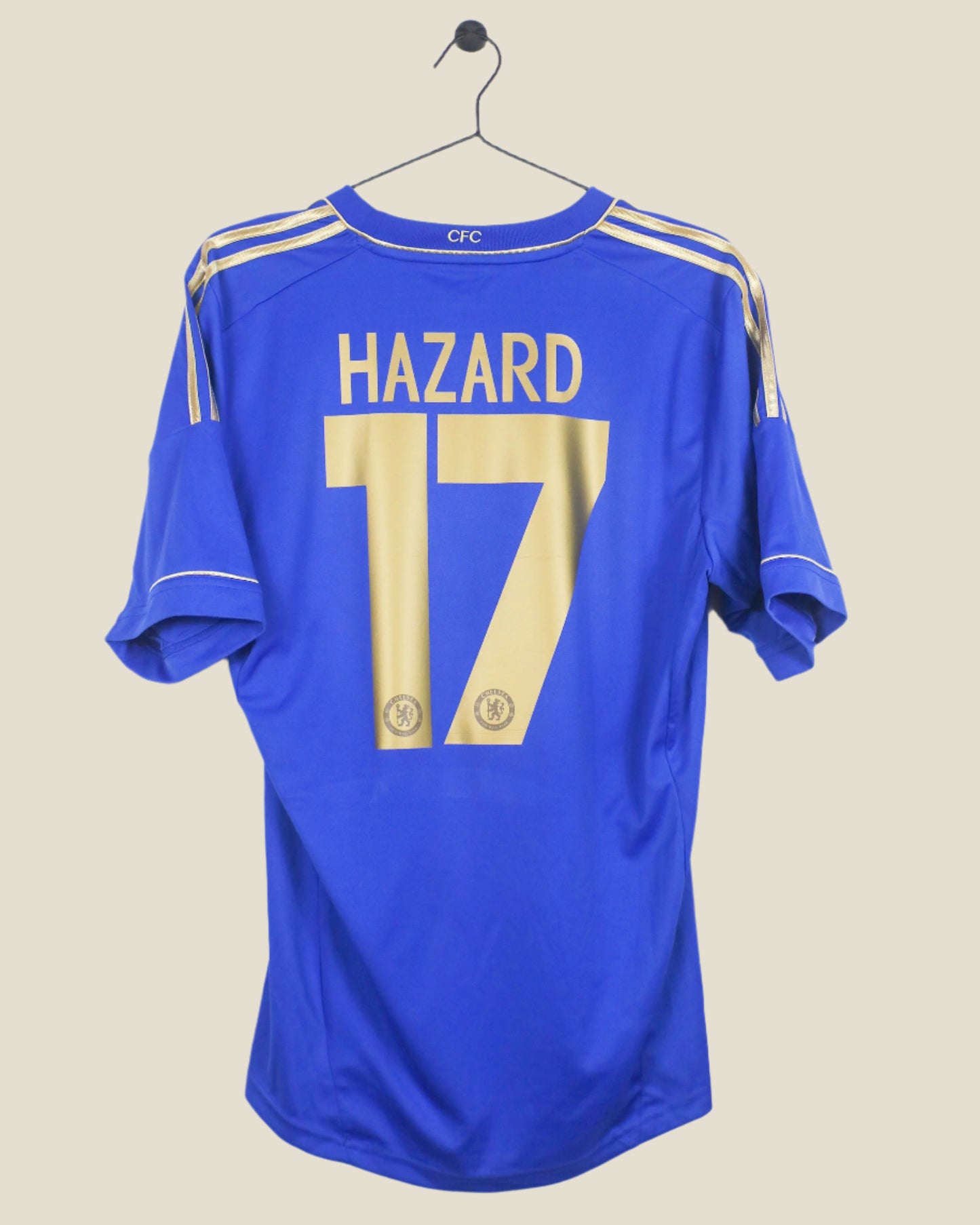 CHELSEA 2012/13 HAZARD #17 HOME SHIRT (M) ADIDAS