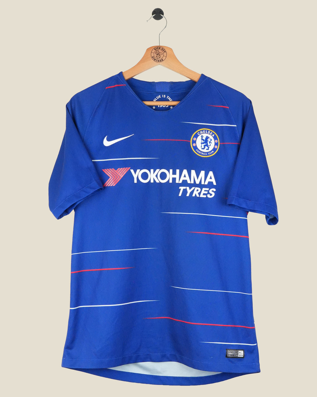 CHELSEA 2018/19 HAZARD HOME SHIRT (M) NIKE