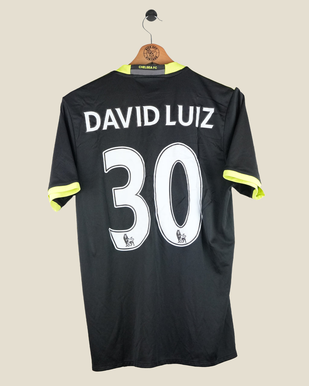 CHELSEA 2016/16 DAVID LUIZ AWAY SHIRT (S) ADIDAS
