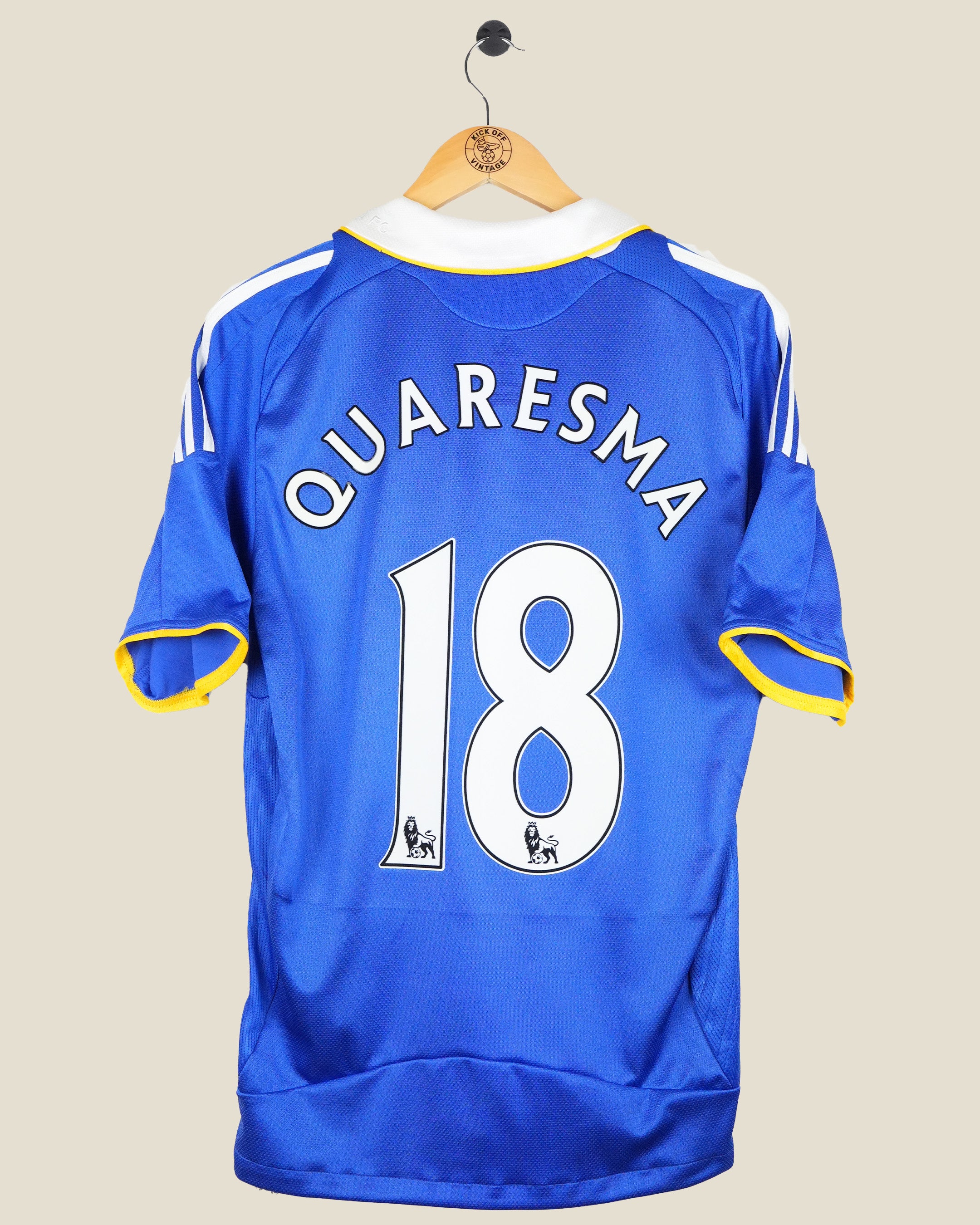 CHELSEA 2008/09 QUARESMA HOME SHIRT (M) ADIDAS