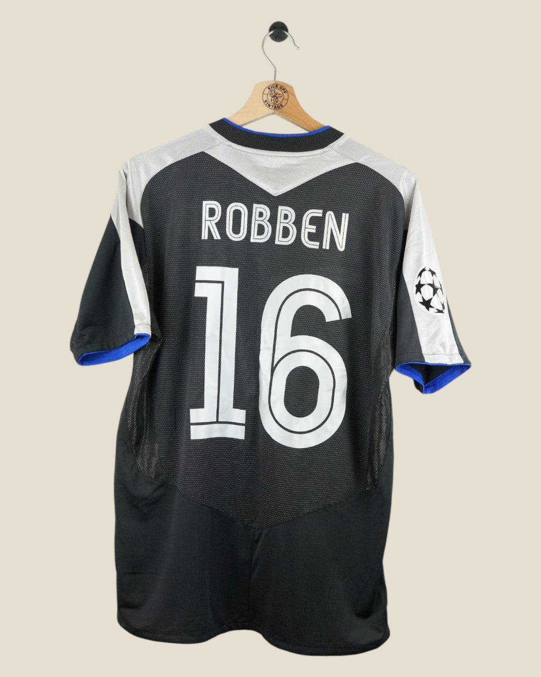 CHELSEA 2004/05 ROBBEN AWAY SHIRT UCL (M) UMBRO