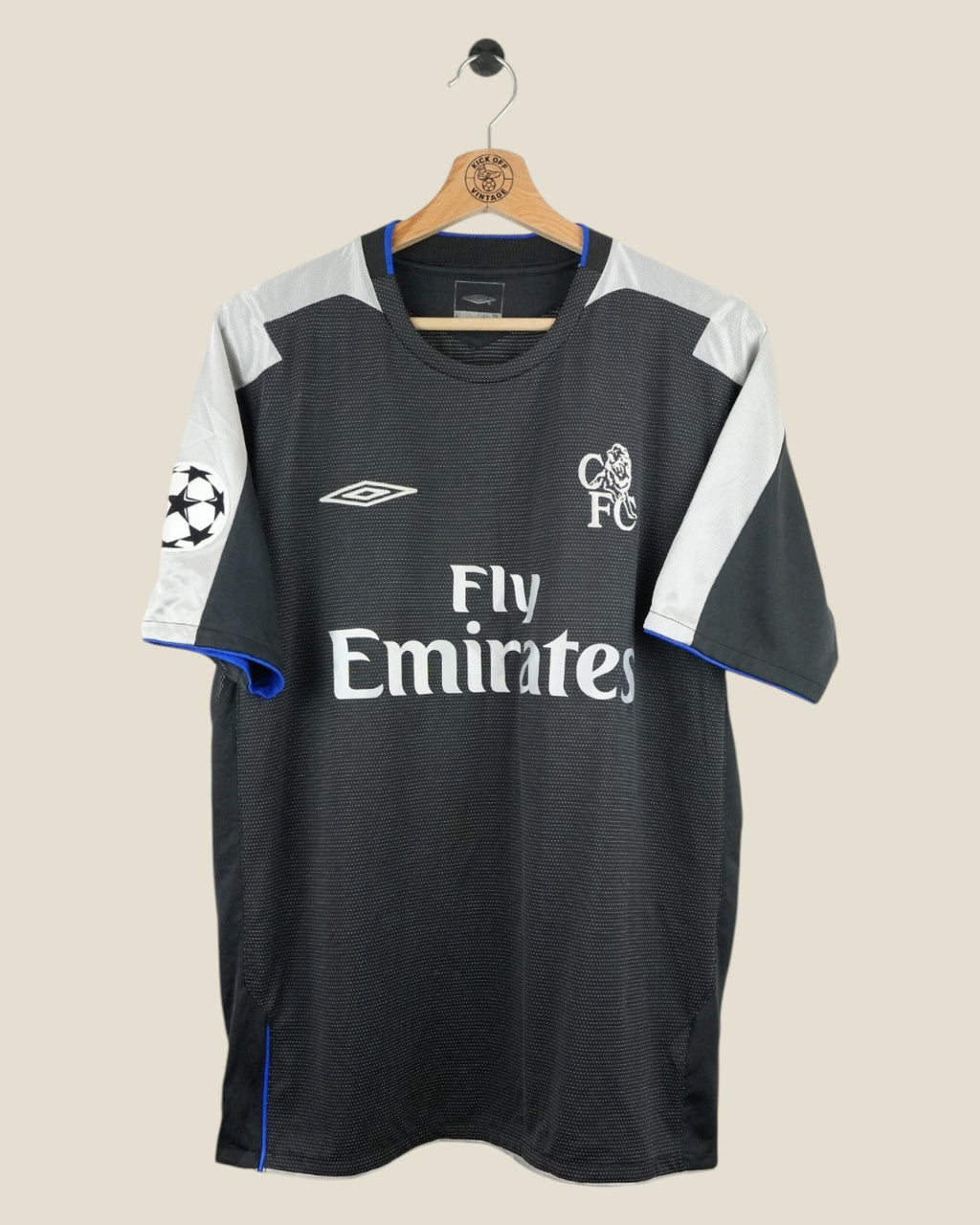 CHELSEA 2004/05 ROBBEN AWAY SHIRT UCL (M) UMBRO