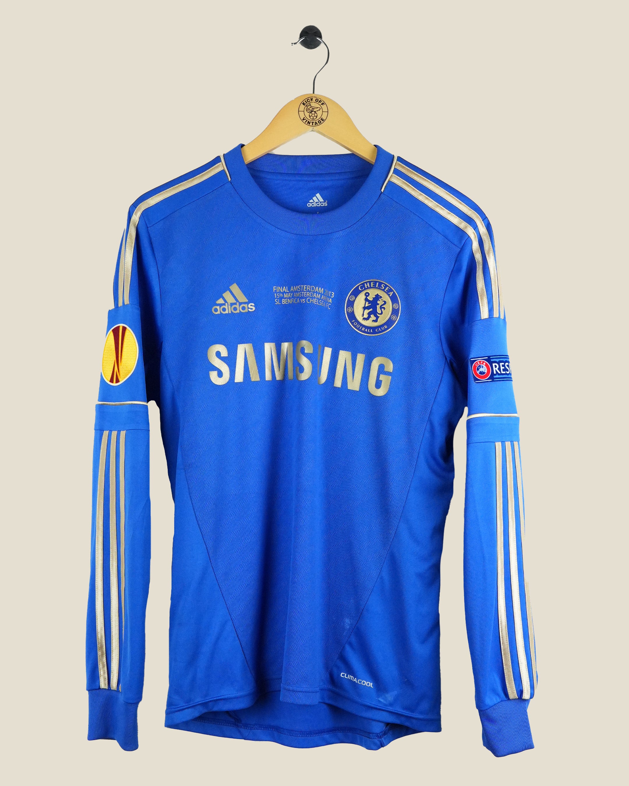 CHELSEA 2012/13 TORRES UEL FINAL HOME L/S SHIRT (S) ADIDAS