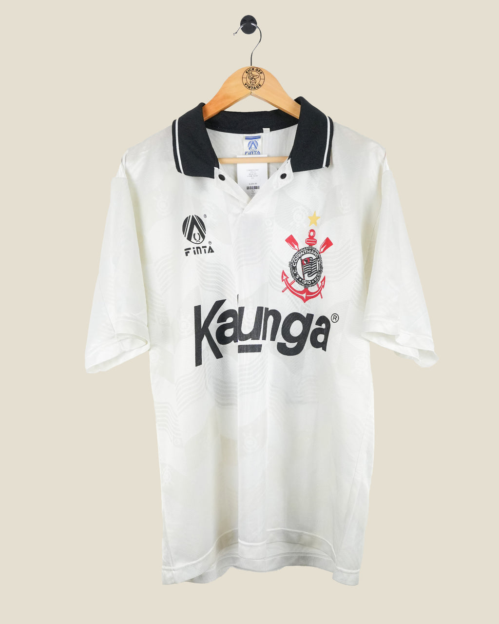 CORINTHIANS 1992/3 RIVALDO HOME SHIRT (L) FINTA