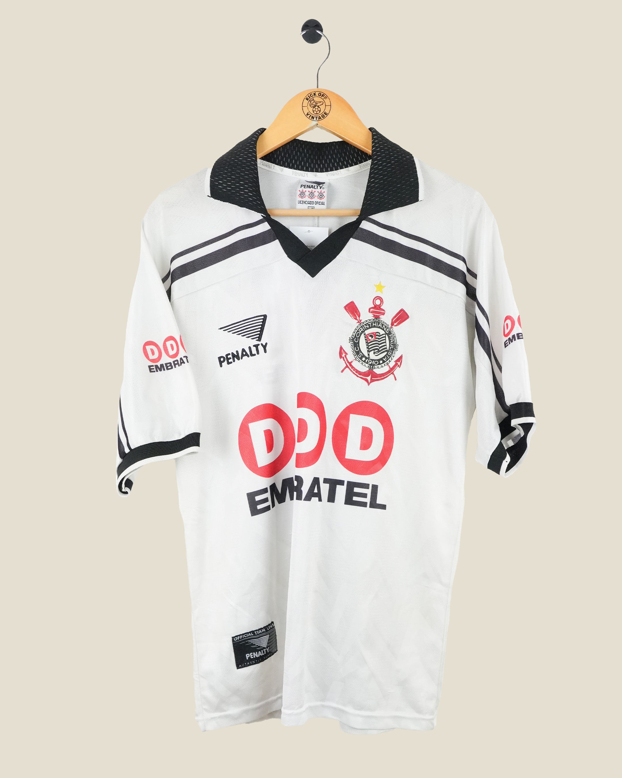 CORINTHIANS 1998/99 SYLVINHO HOME SHIRT (L) PENALTY