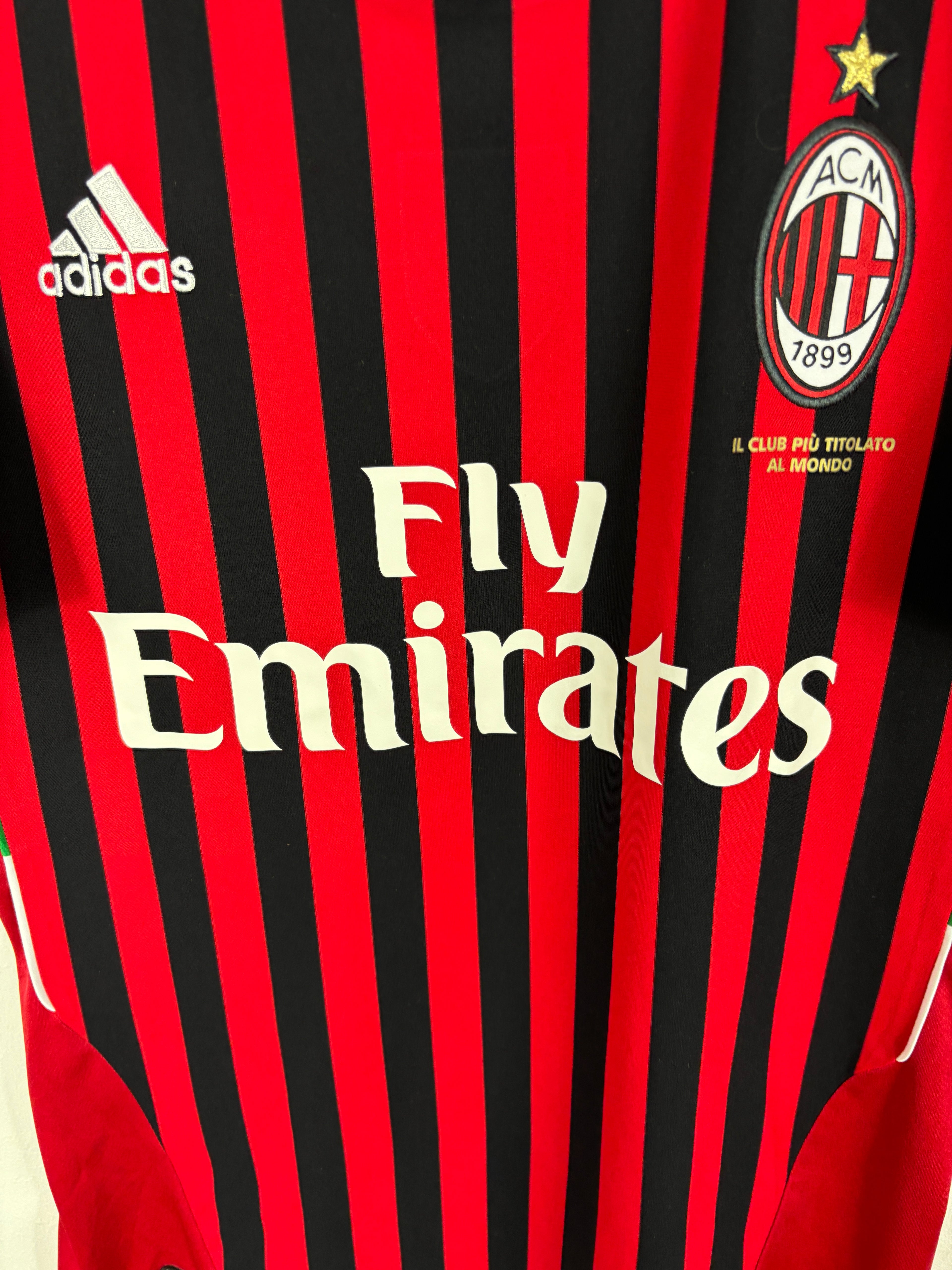 AC MILAN 2011/12 PATO #7 HOME SHIRT (S) ADIDAS