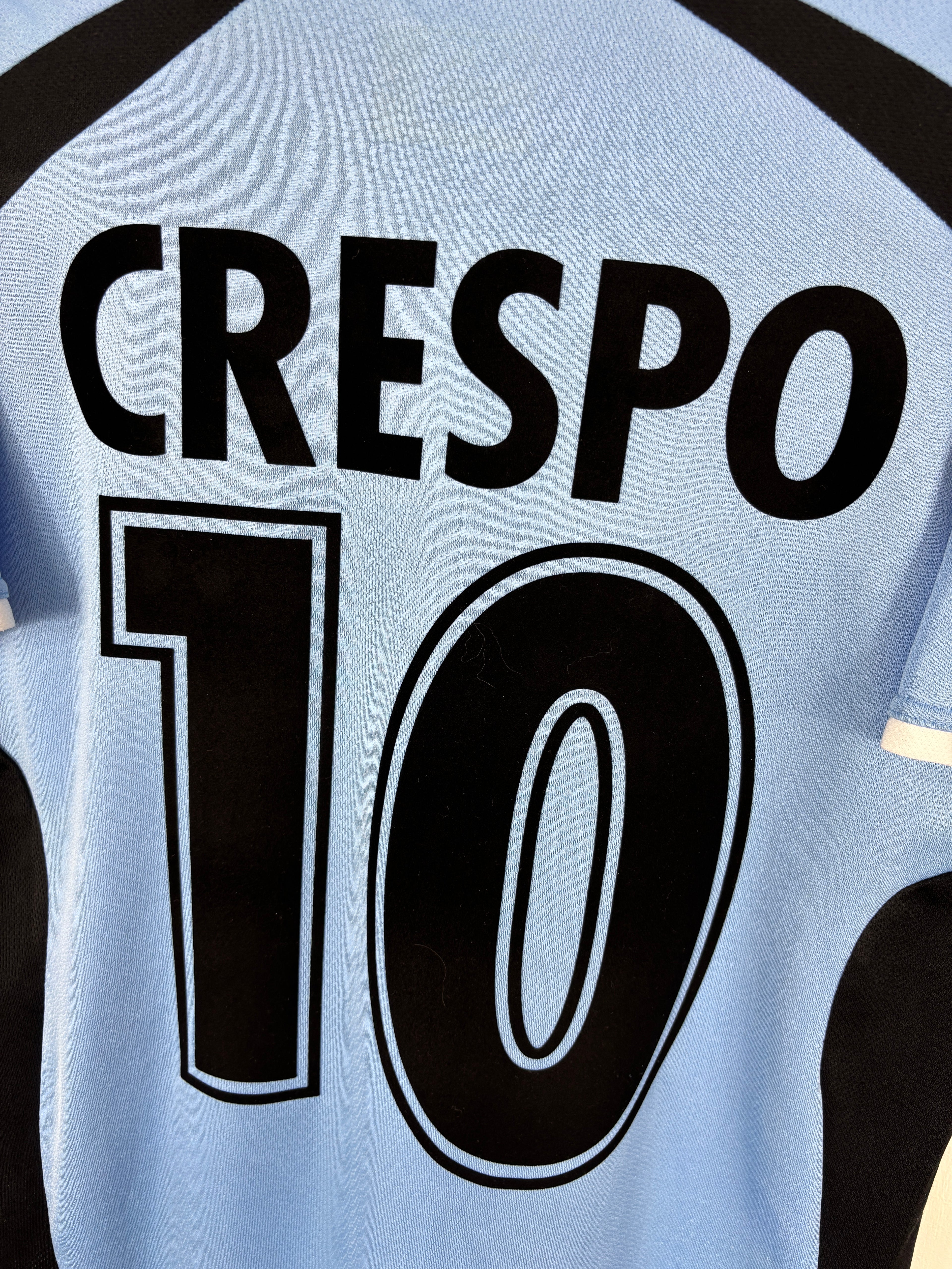 LAZIO 2000/01 CRESPO #10 HOME SHIRT (M) PUMA