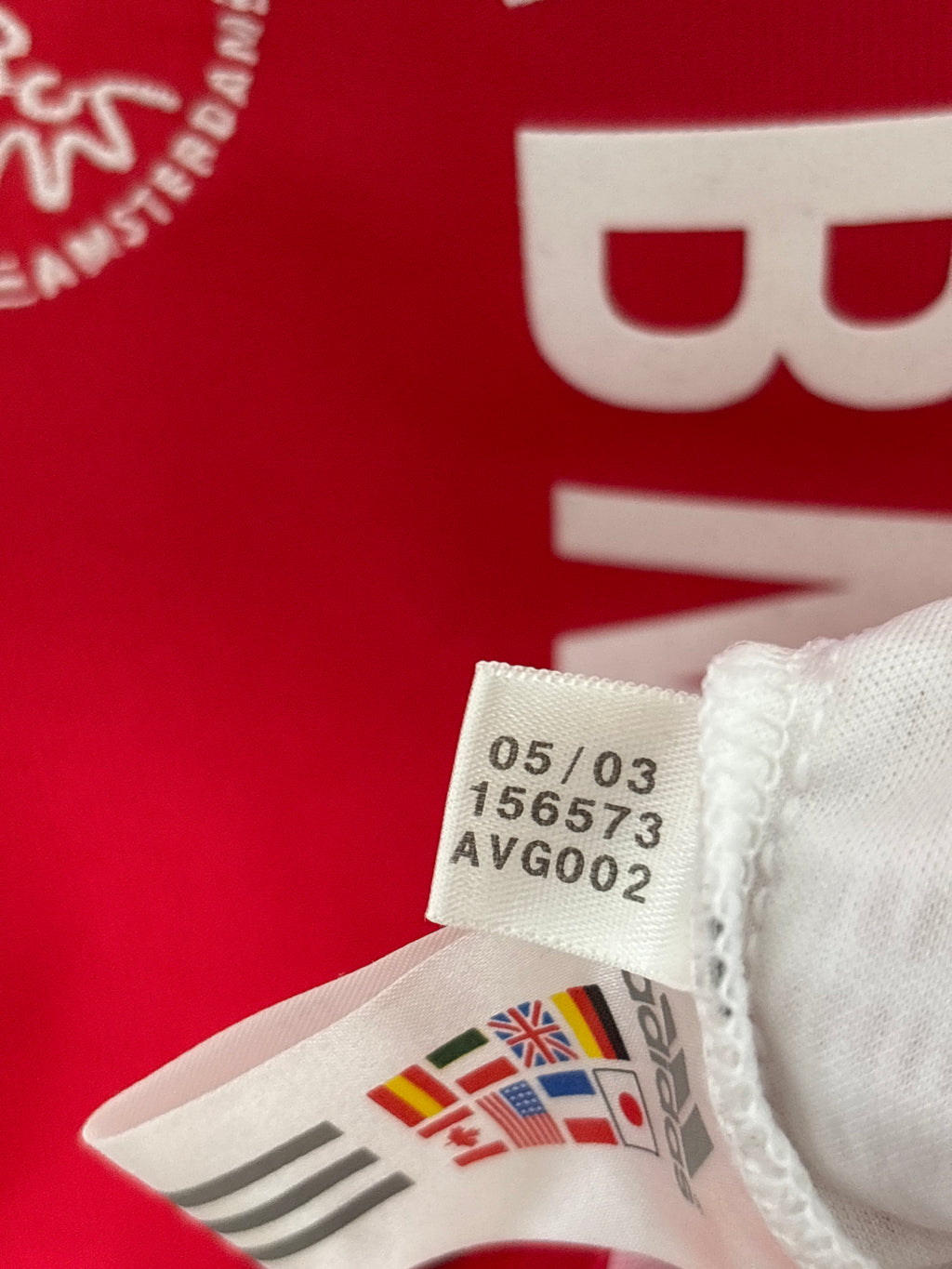 AJAX 2003/04 VAN DER VAART #10 HOME SHIRT (L) ADIDAS