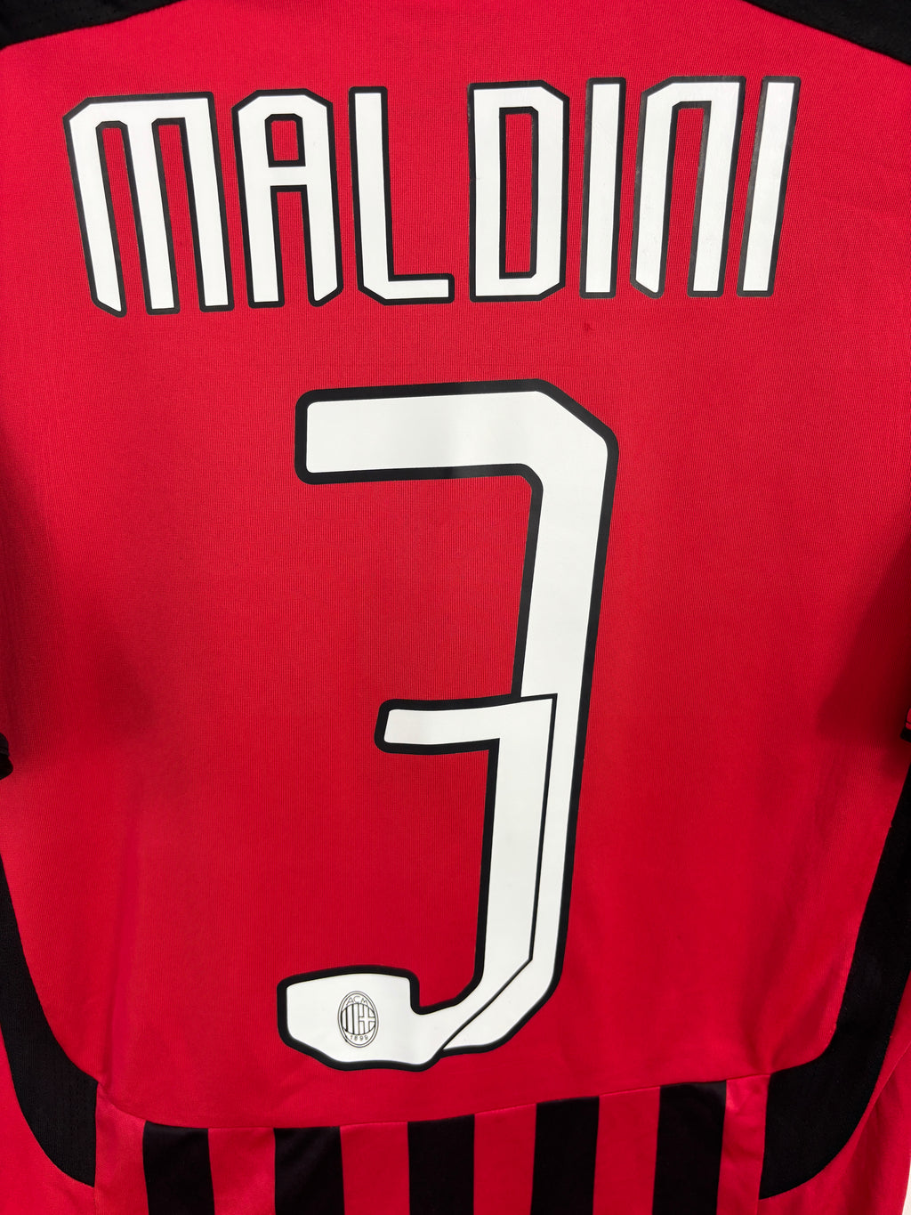 AC MILAN 2007/08 MALDINI #3 HOME SHIRT (L) ADIDAS