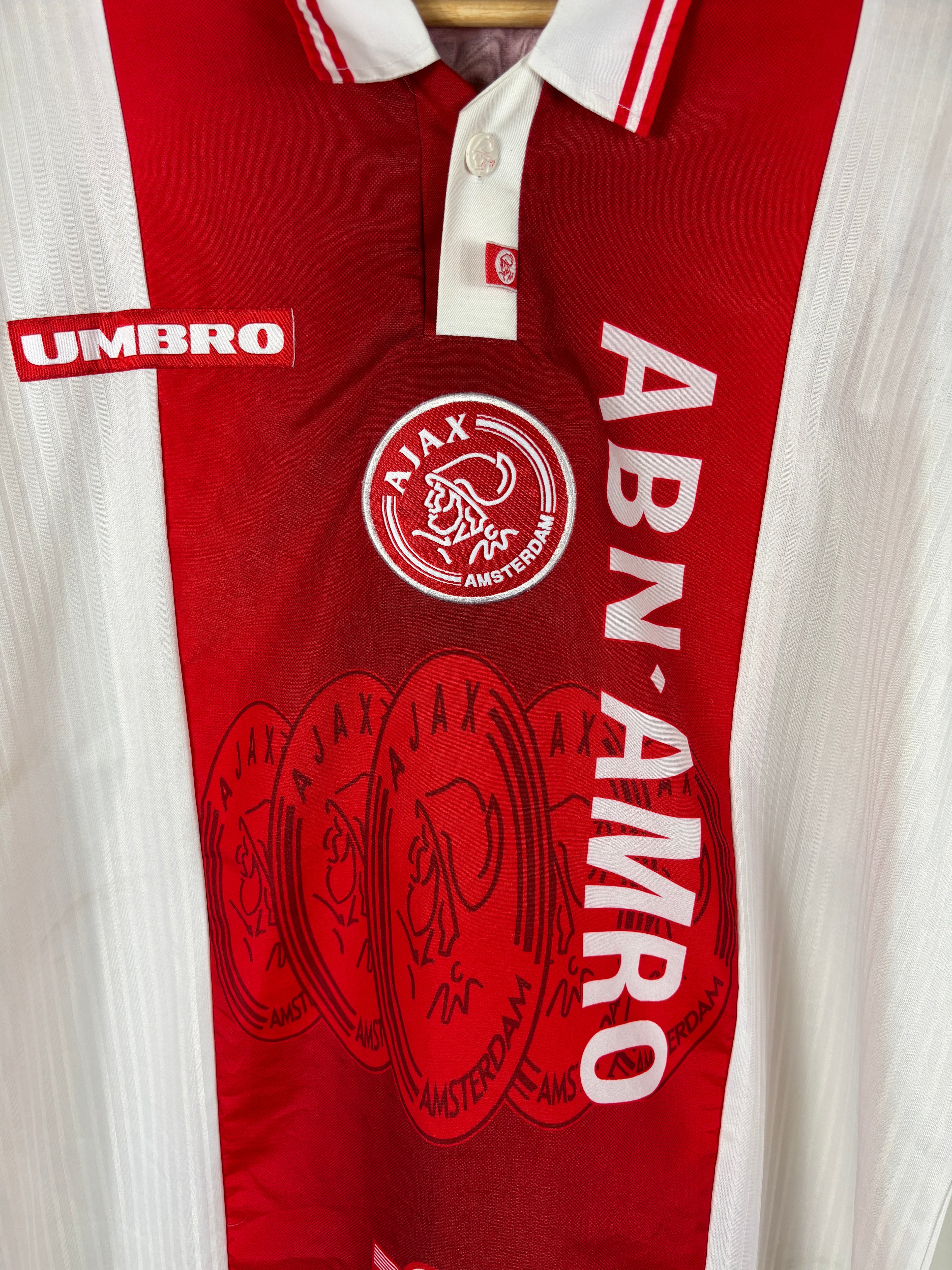 AJAX 1997/98 BABANGIDA #7 HOME SHIRT (XXL) UMBRO