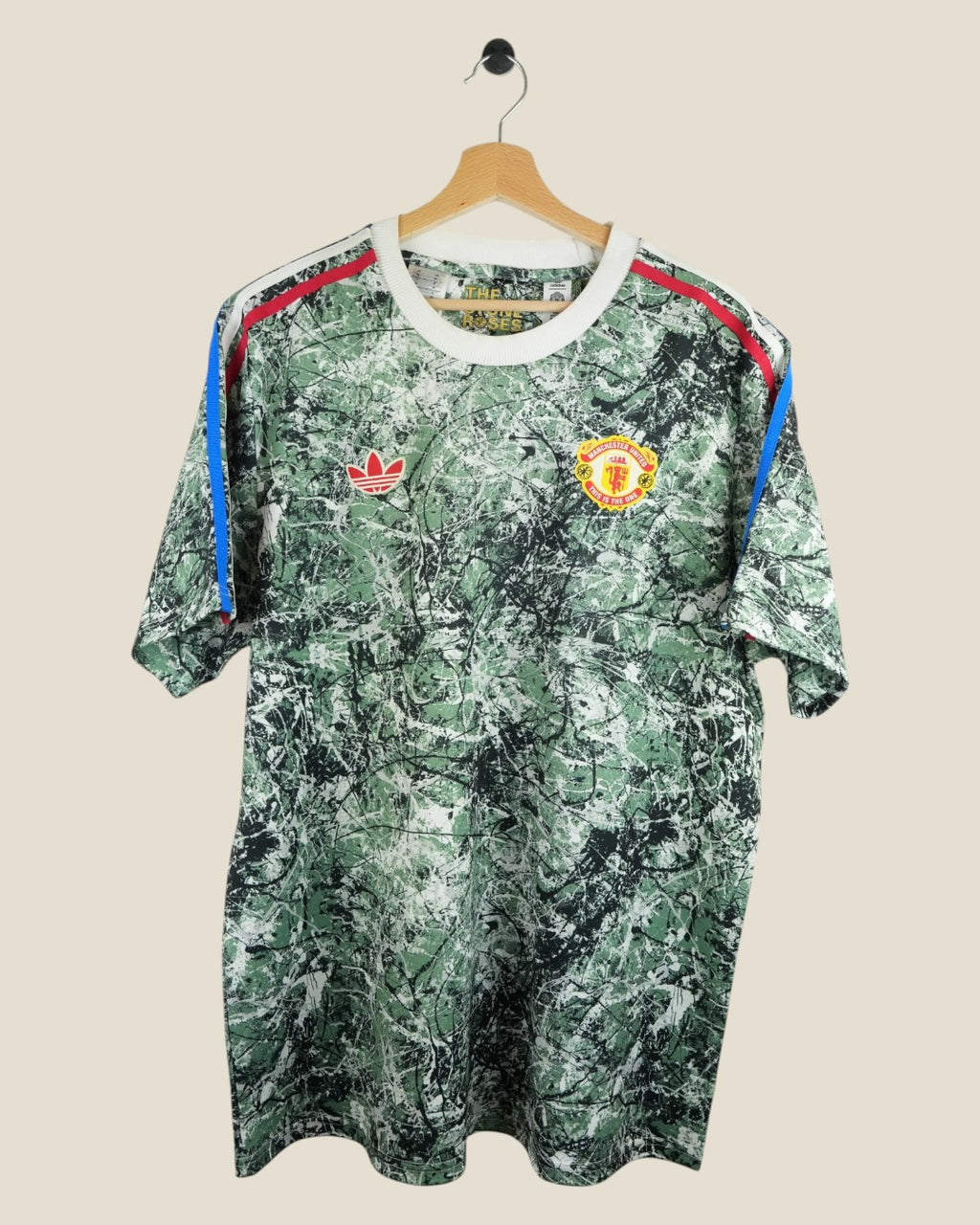 MANCHESTER UNITED 2023/24 STONE ROSES SHIRT (XL) ADIDAS