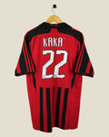 AC MILAN 2007/08 KAKA HOME SHIRT (L) ADIDAS