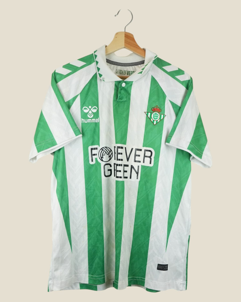 REAL BETIS 2024/25 PRE-SEASON HOME SHIRT (L) HUMMEL