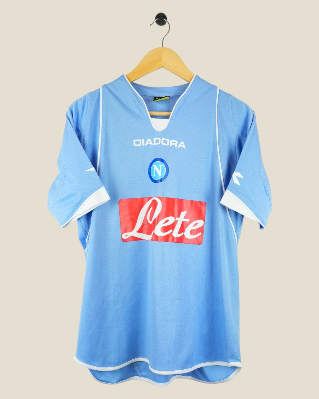 NAPOLI 2007/08 ZALAYETA HOME SHIRT (M) DIADORA