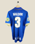 ITALY 1996 MALDINI HOME EURO SHIRT (M) NIKE