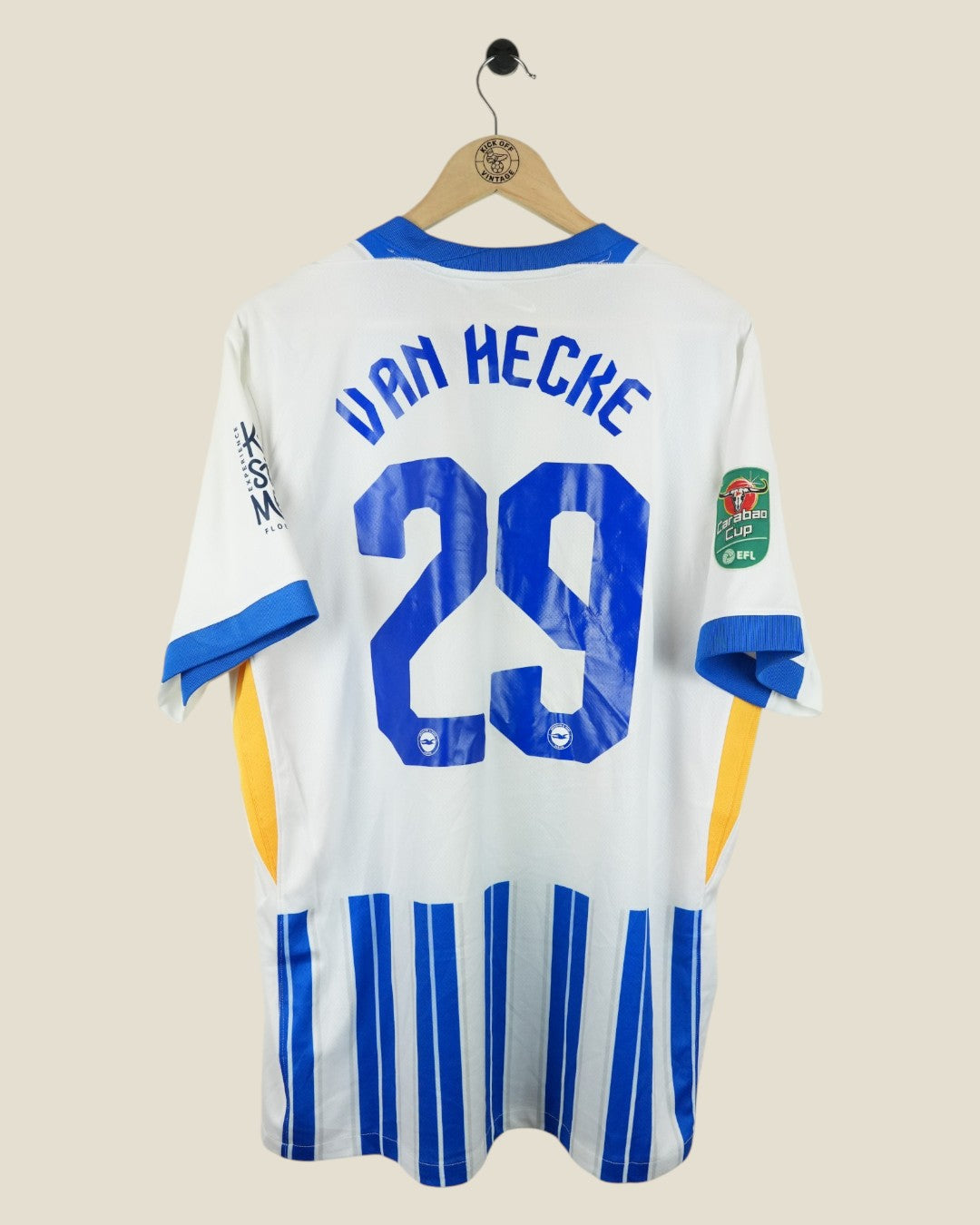 BRIGHTON & HOVE ALBION 2024/25 VAN HECKE CUP HOME SHIRT (XL) NIKE