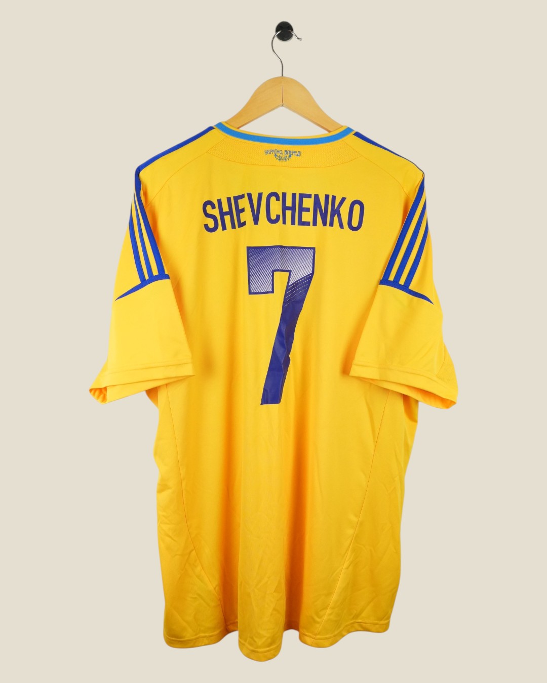 UKRAINE 2012 SHEVCHENKO HOME SHIRT (XXL) ADIDAS