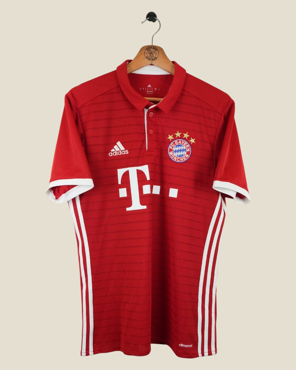 BAYERN MUNICH 2016/17 LEWANDOWSKI HOME SHIRT (M) ADIDAS