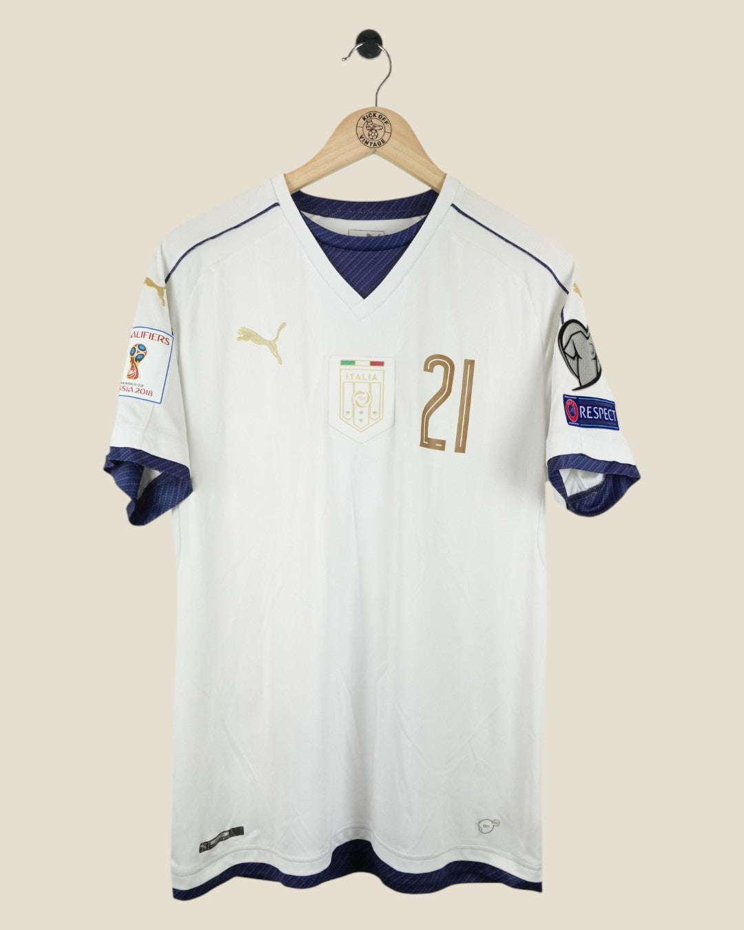 ITALY 2018 PIRLO AWAY SHIRT (L) PUMA