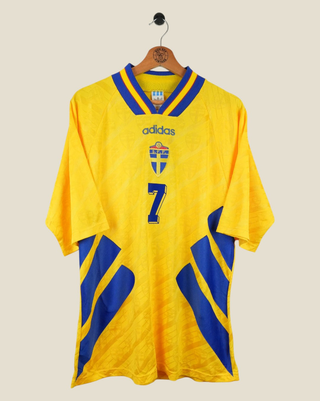 SWEDEN 1994 LARSSON HOME SHIRT (L) ADIDAS
