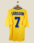SWEDEN 1994 LARSSON HOME SHIRT (L) ADIDAS