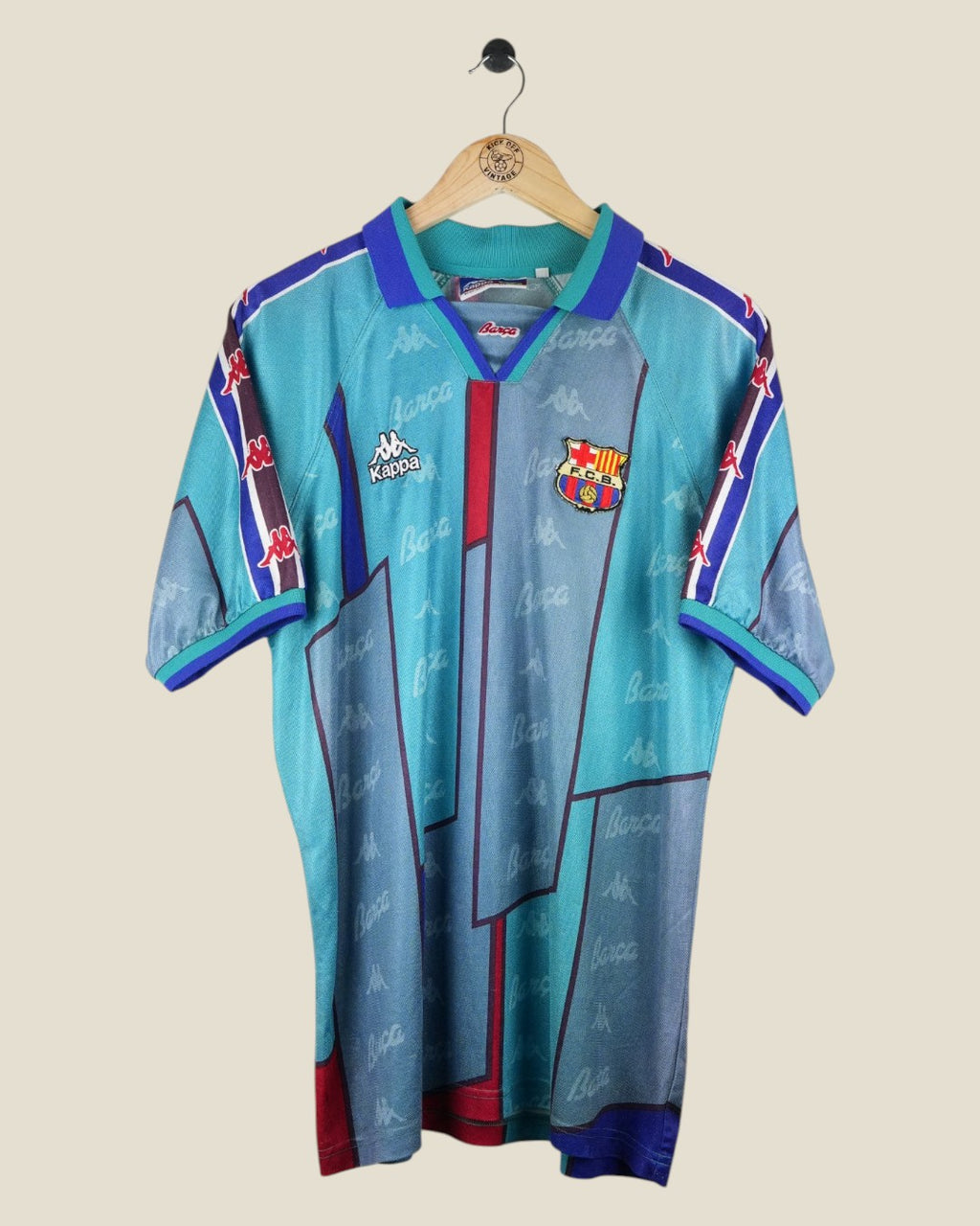 BARCELONA 1996/97 RONALDO AWAY SHIRT (M) KAPPA