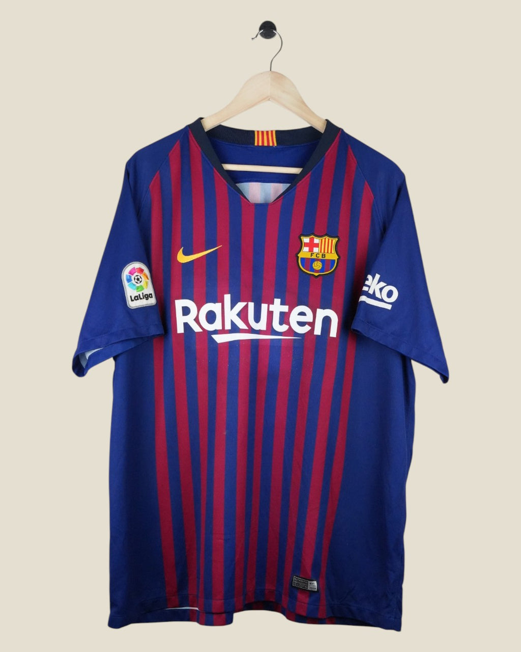 BARCELONA 2018/19 INIESTA HOME SHIRT (XXL) NIKE