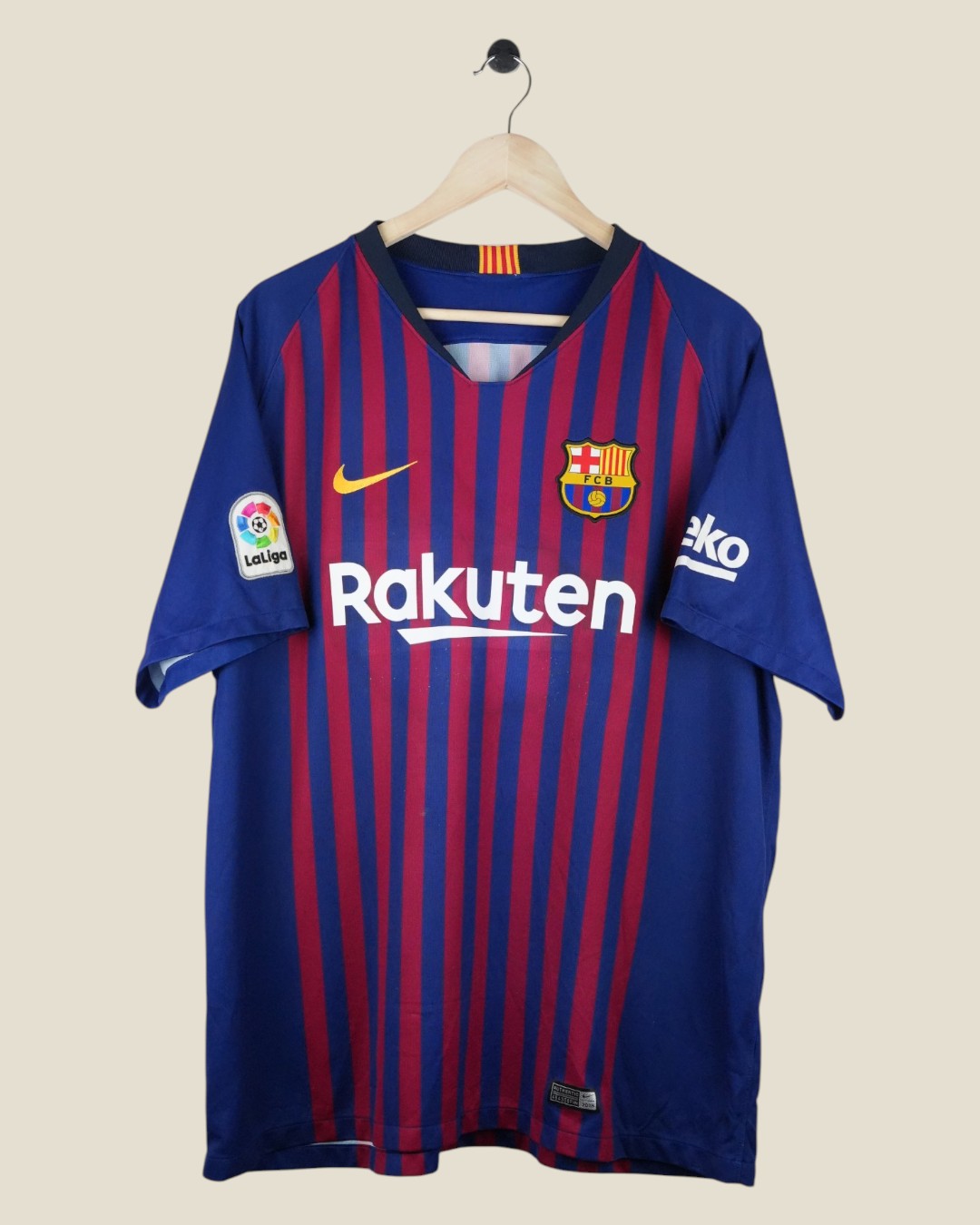 BARCELONA 2018/19 INIESTA HOME SHIRT (XXL) NIKE