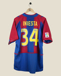 BARCELONA 2002/03 INIESTA HOME SHIRT (L) NIKE